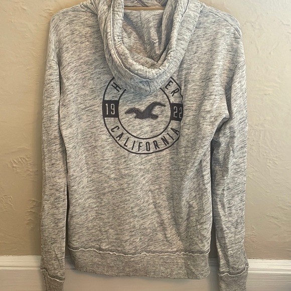 Hollister gray California hoodie with drawstrings - Picture 2 of 2
